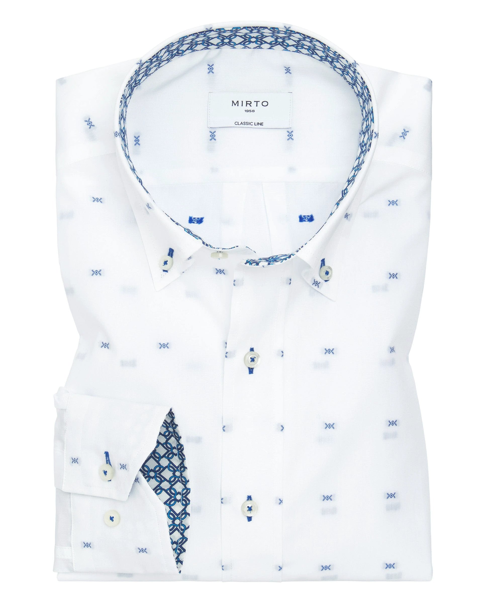 Camisa Mirto Mangas Largas Estampada P/ Caballeros 6365 by Mirto