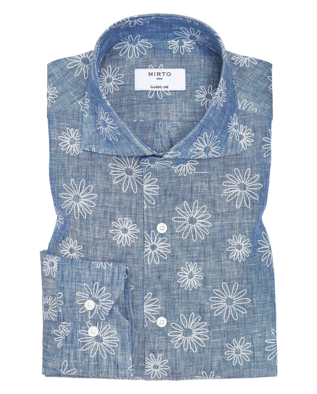 Camisa Mirto Mangas Largas Estampada P/ Caballeros 6378 by Mirto