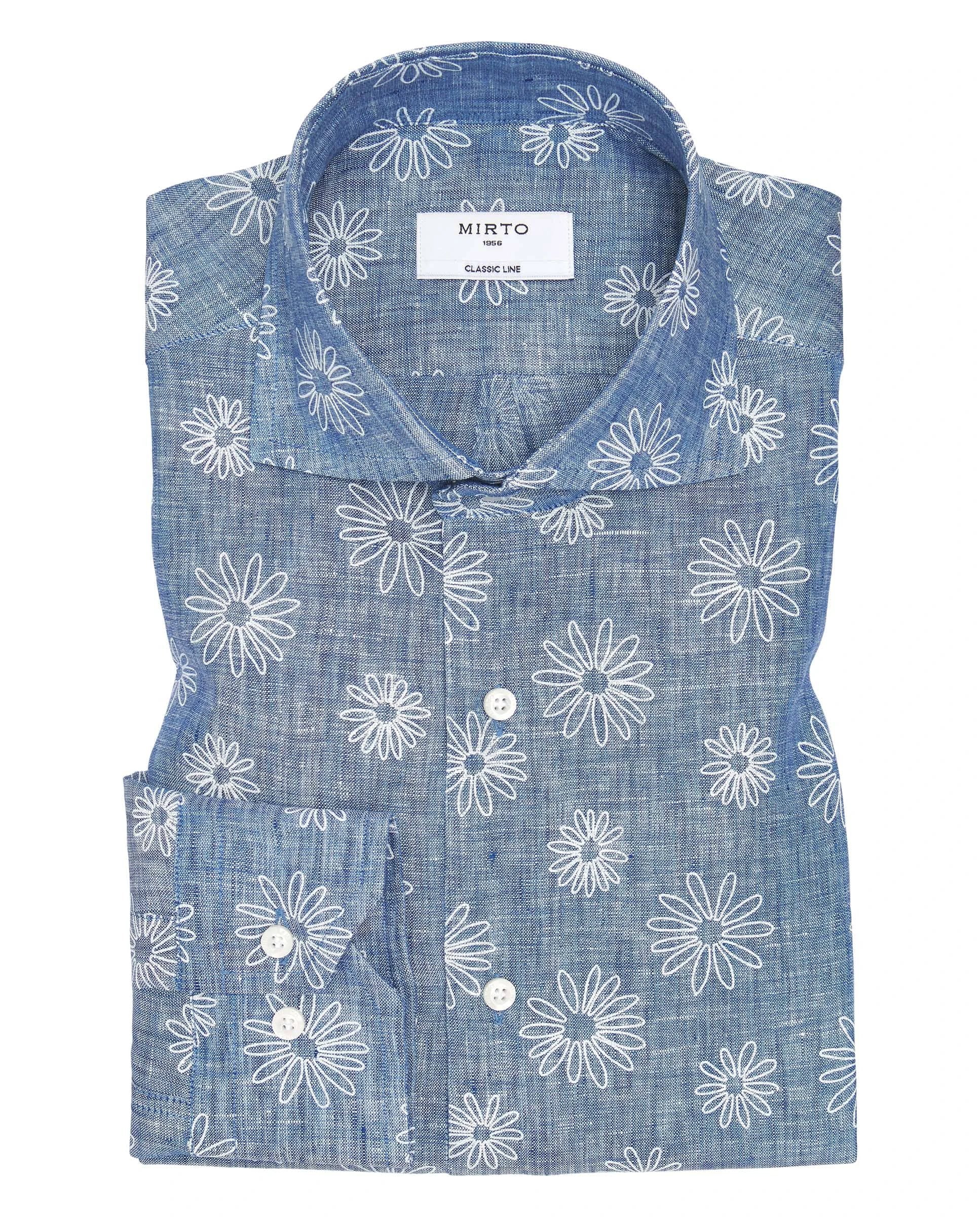 Camisa Mirto Mangas Largas Estampada P/ Caballeros 6378 by Mirto