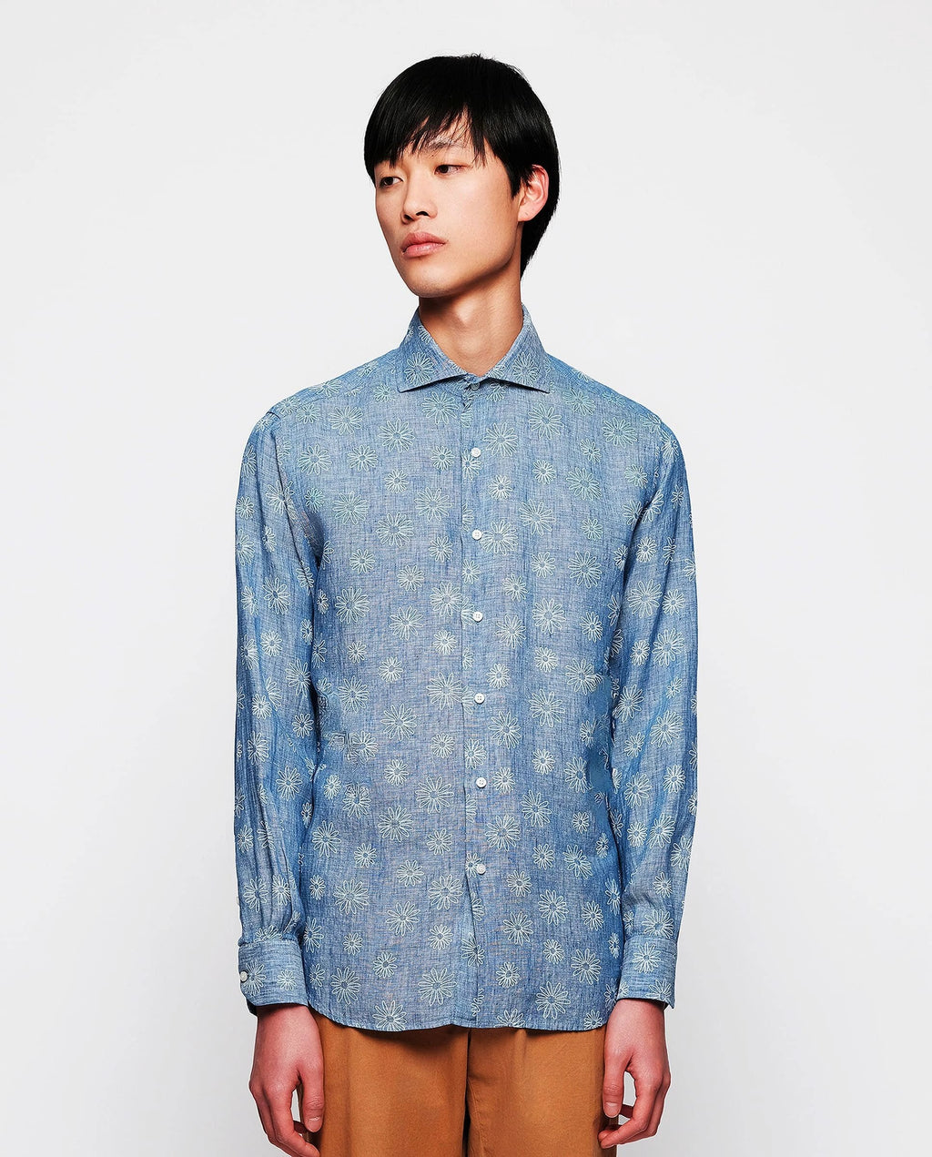 Camisa Mirto Mangas Largas Estampada P/ Caballeros 6378 by Mirto