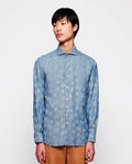 Camisa Mirto Mangas Largas Estampada P/ Caballeros 6378 by Mirto