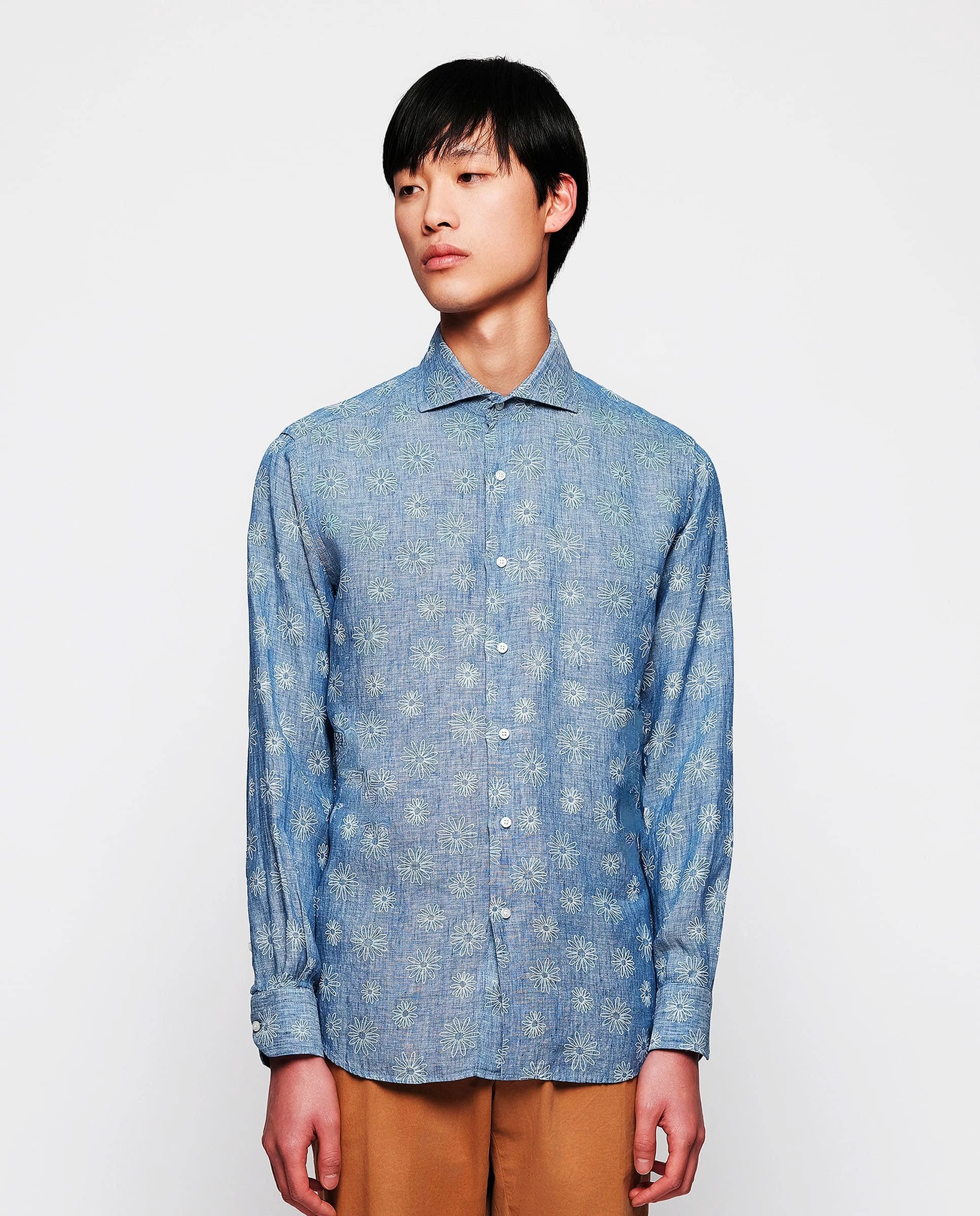 Camisa Mirto Mangas Largas Estampada P/ Caballeros 6378 by Mirto