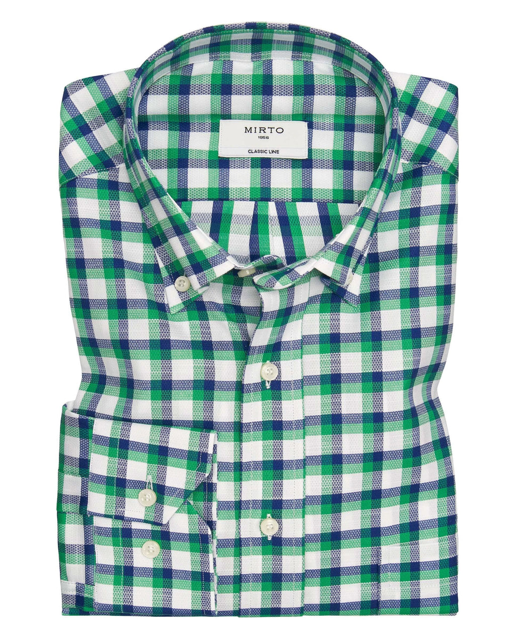 Camisa Mirto Mangas Largas Cuadros P/ Caballeros 6478 by Mirto