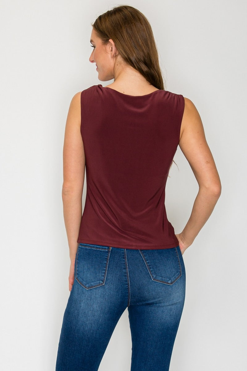 Blusa Dna Couture sin Mangas Lisa para Damas