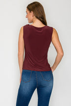 Blusa Dna Couture sin Mangas Lisa para Damas