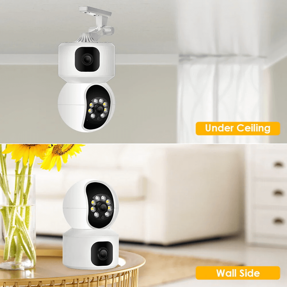 Cámara Giratoria Dual 1080P HD