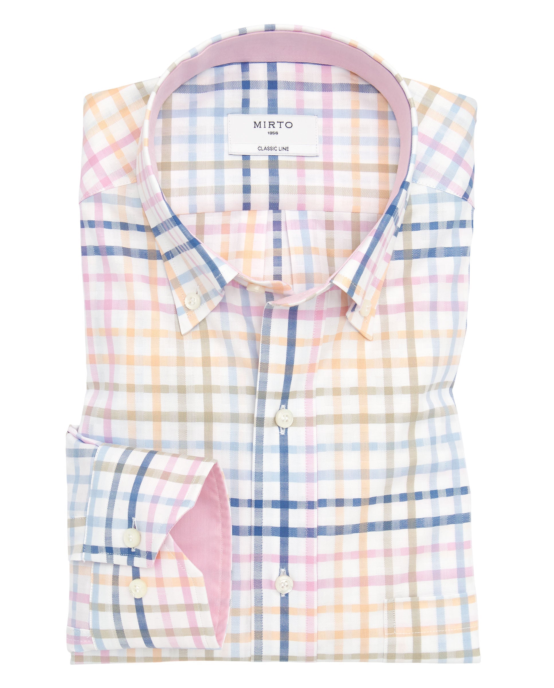 Camisa Mirto Mangas Largas Cuadros Para Caballeros by Mirto