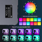 Luz Led Portátil SmallRig Vibe P96L 2500K-9900K Con Pantalla