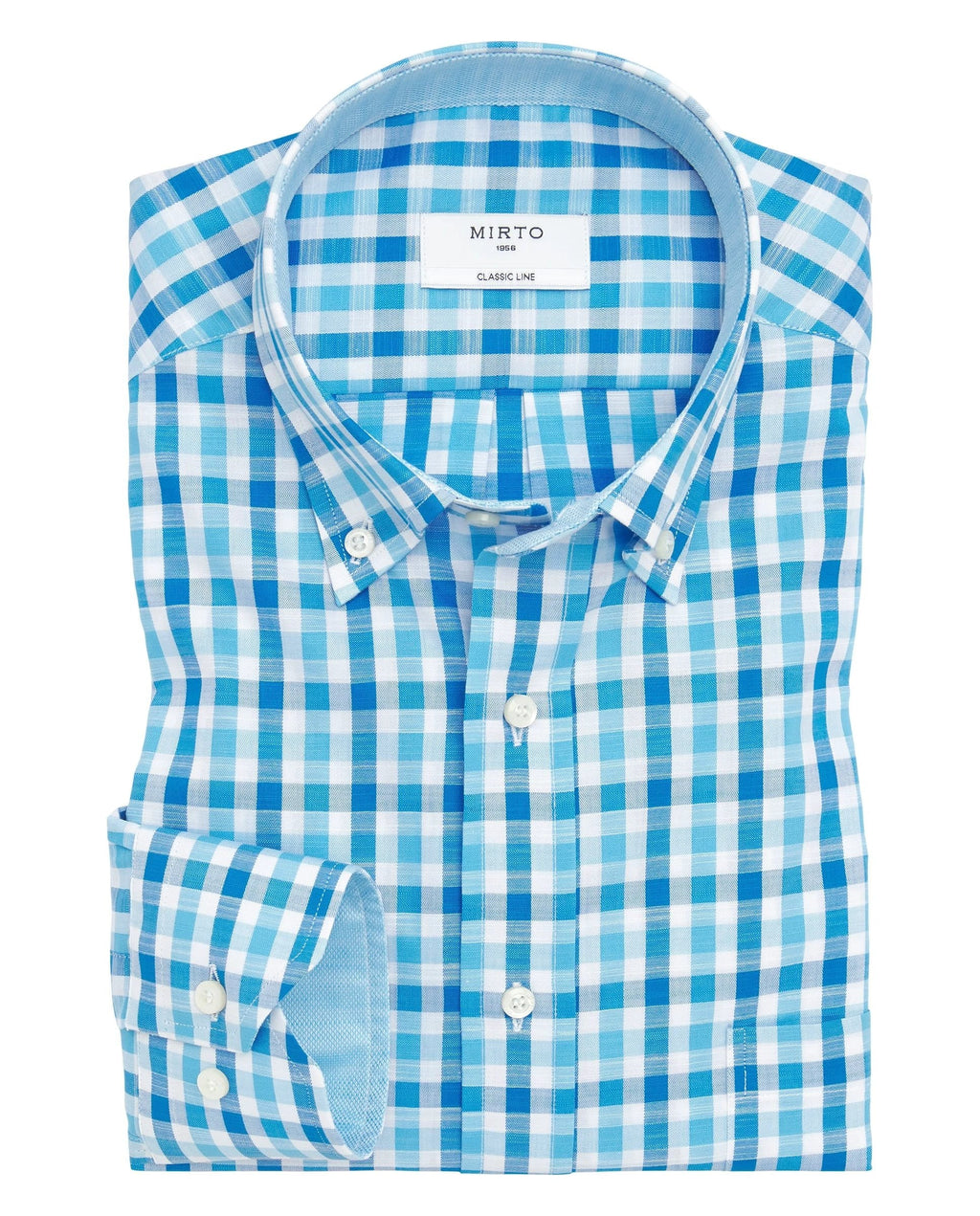 Camisa Mirto Mangas Largas Cuadros Para Caballeros by Mirto