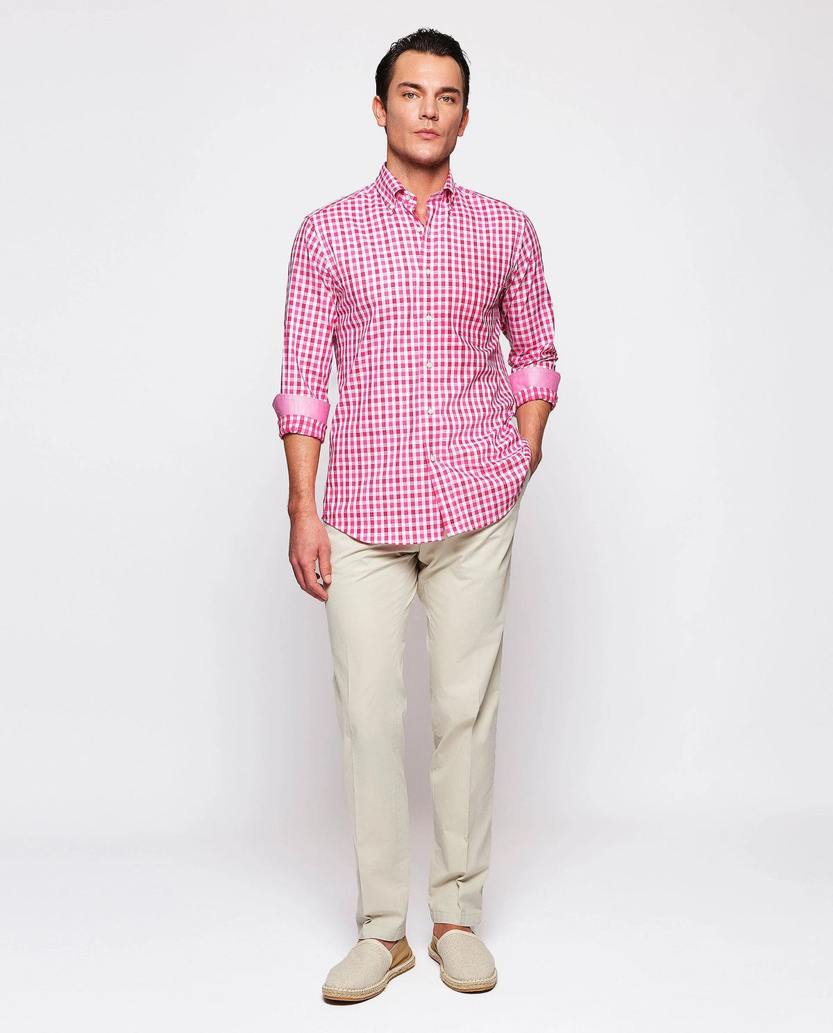 Camisa Mirto Mangas Largas Cuadros Para Caballeros by Mirto