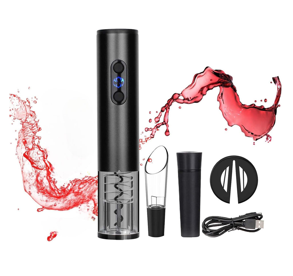 Sacacorchos Electrico Para Vino recargable De Vino Eléctrico 4 en 1