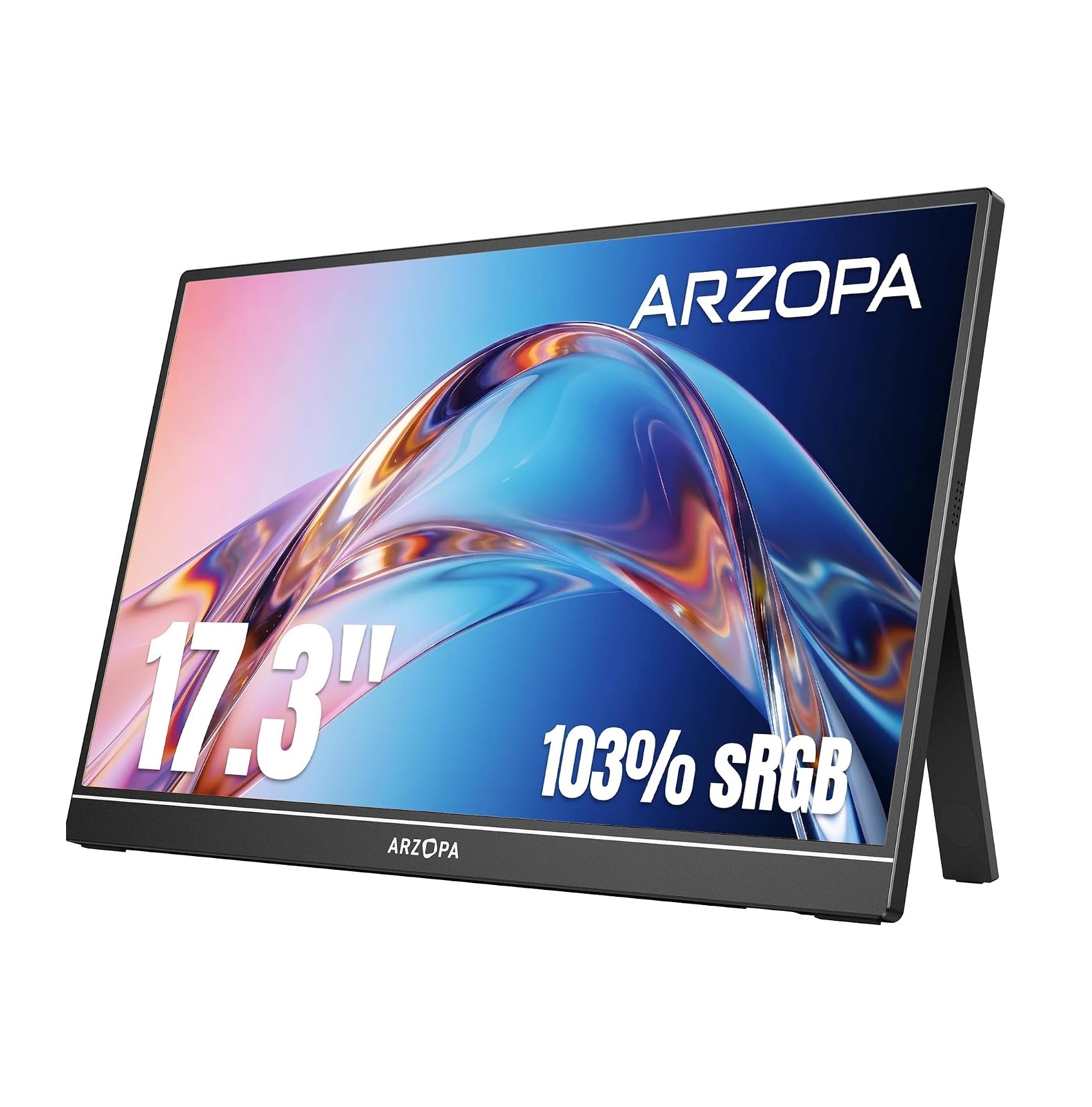 Monitor Portátil Arzopa 17.3? HDMI 1080P Con FHD Con Soporte Integrado