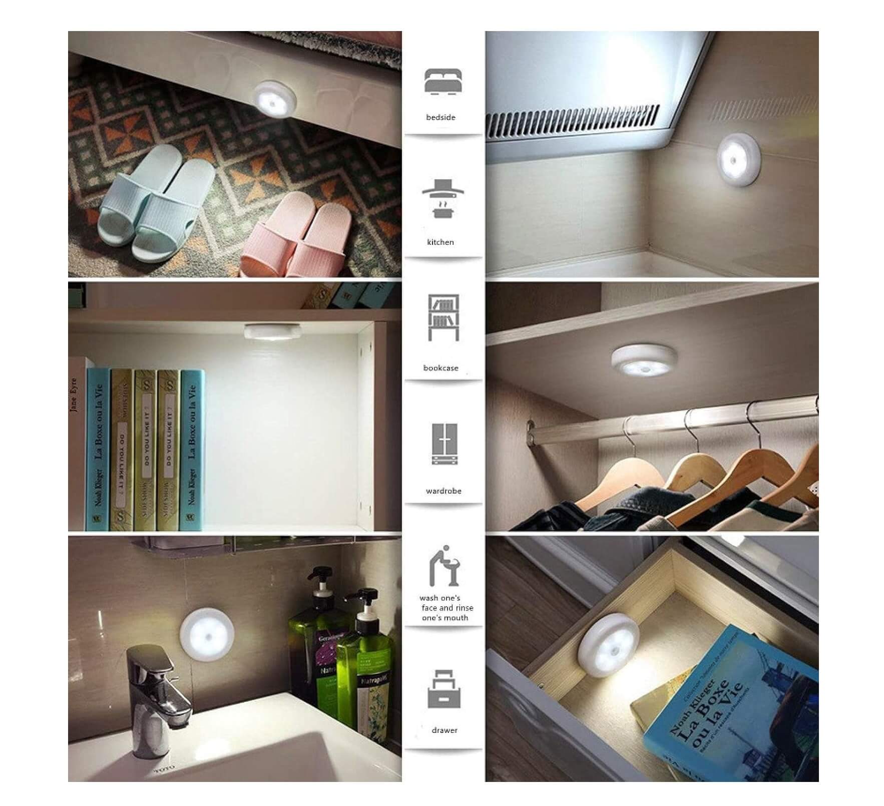 Luz Inteligente Con Sensor De Luz Magnética (1 Unidad)