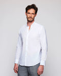 Camisa Mirto Mangas Largas Lisa Cuello Chino Para Caballeros by Mirto