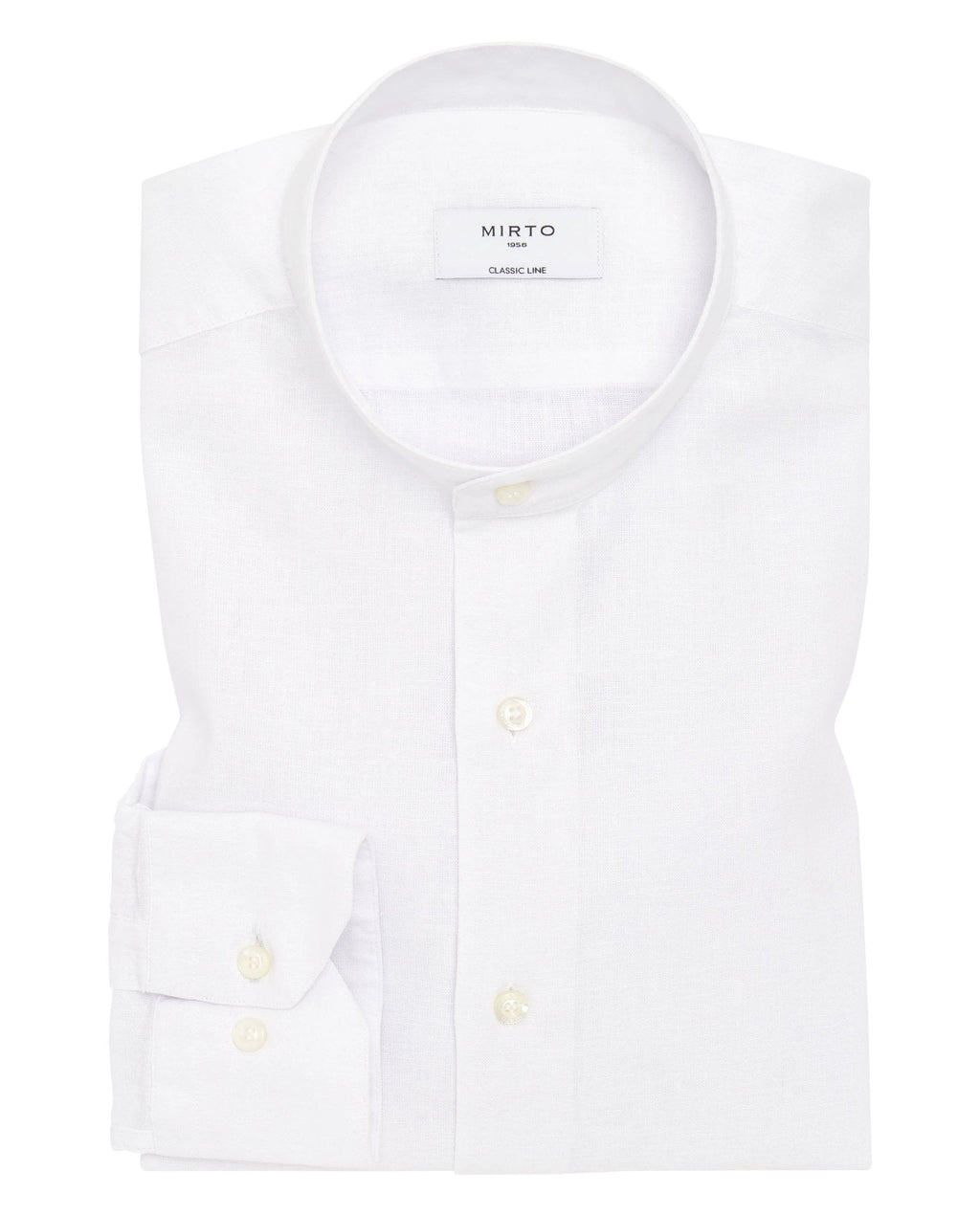 Camisa Mirto Mangas Largas Lisa Cuello Chino Para Caballeros by Mirto
