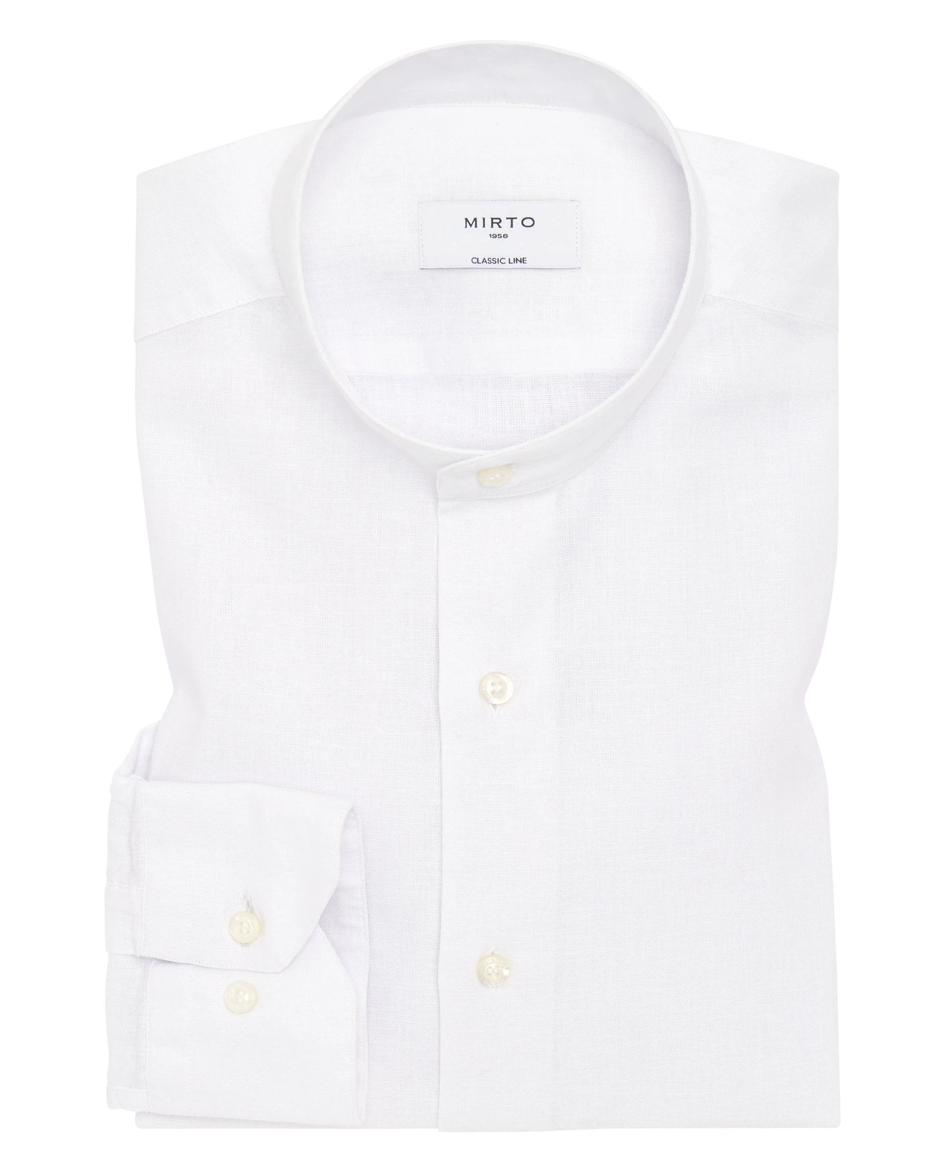 Camisa Mirto Mangas Largas Lisa Cuello Chino Para Caballeros by Mirto