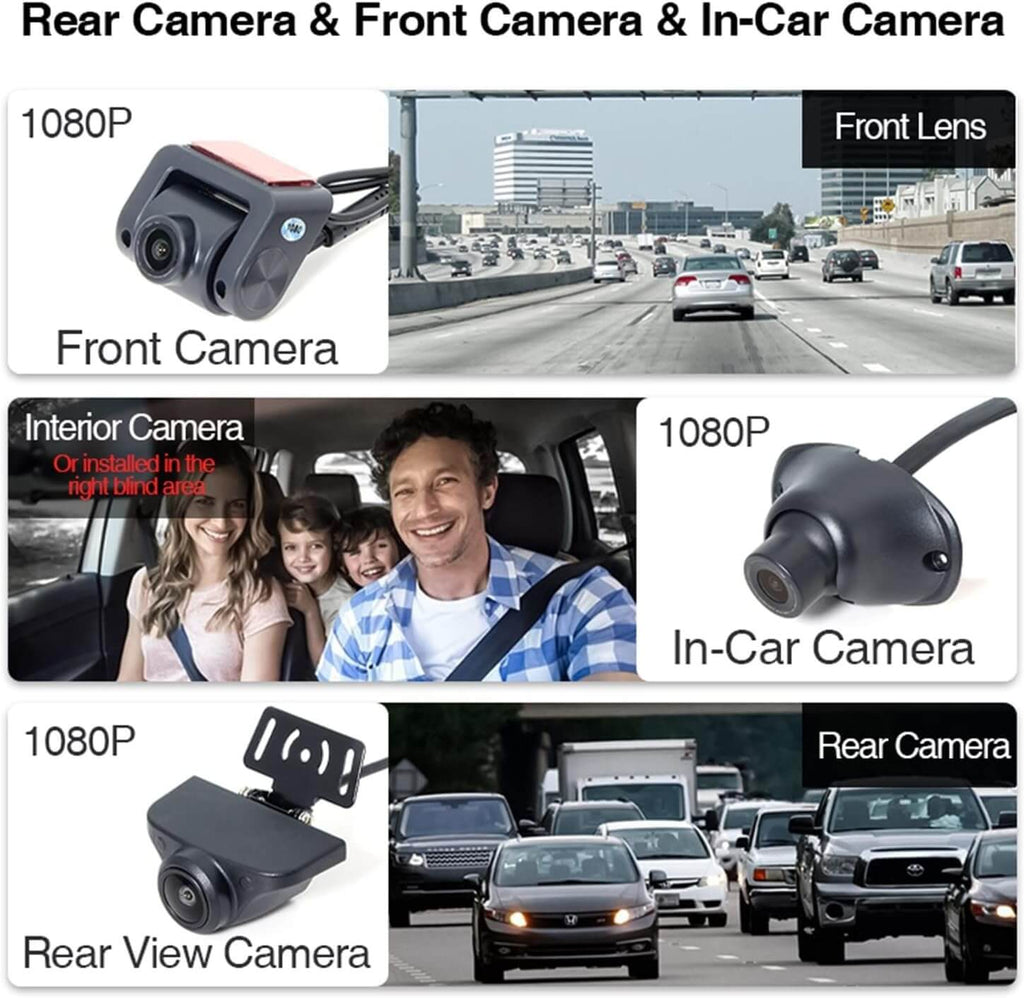 Cámara De Vehiculo 3 Cámaras HD
