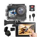 Cámara Sport Con Pantalla Dual 4K 60fps De 24MP HD 4k WIFI C/ Mic Externo Touch