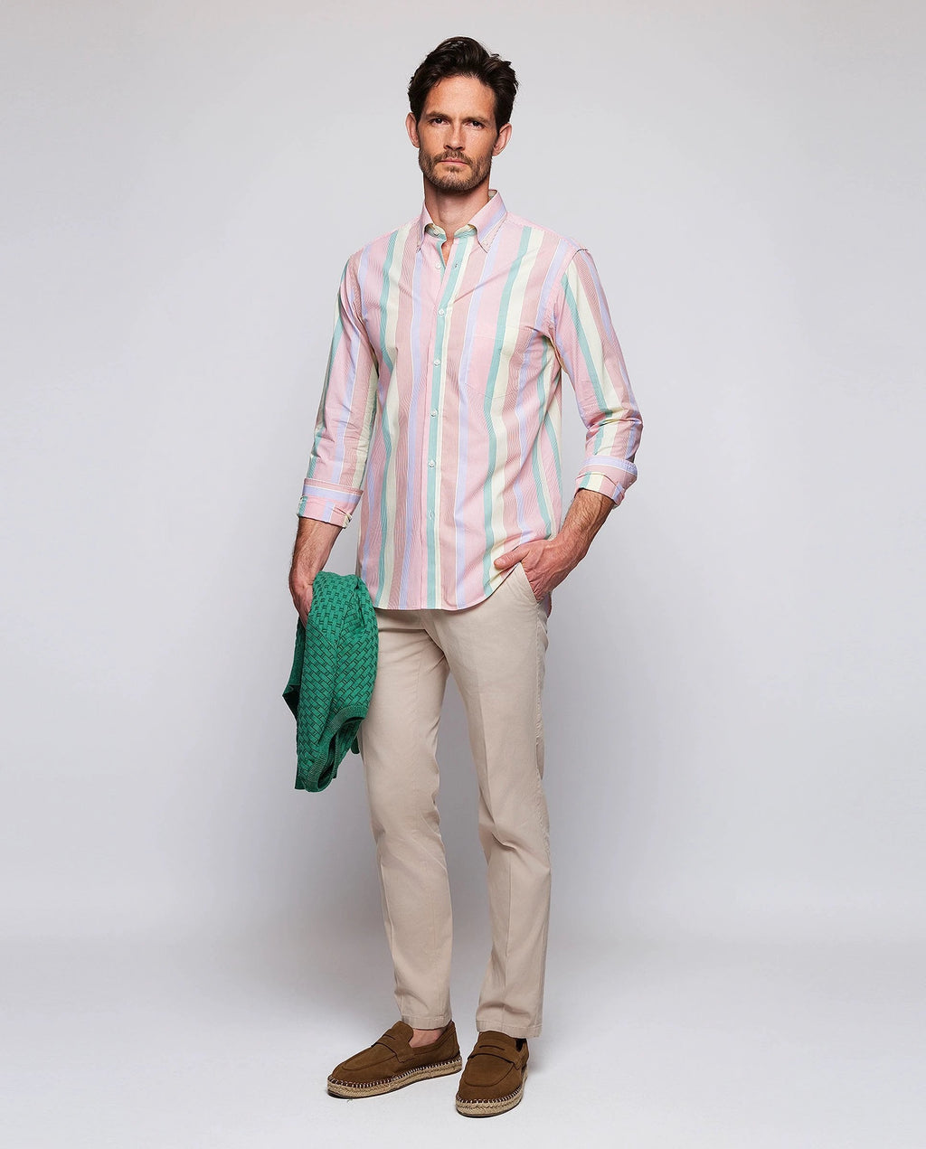 Camisa Mirto Mangas Largas Rayas Para Caballeros by Mirto