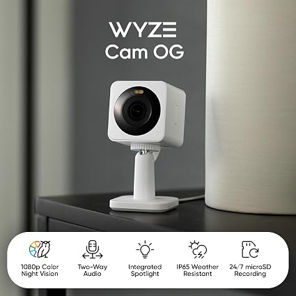 Cámara Wyze Cam OG WiFi 1080p Con Visión Nocturna A Color