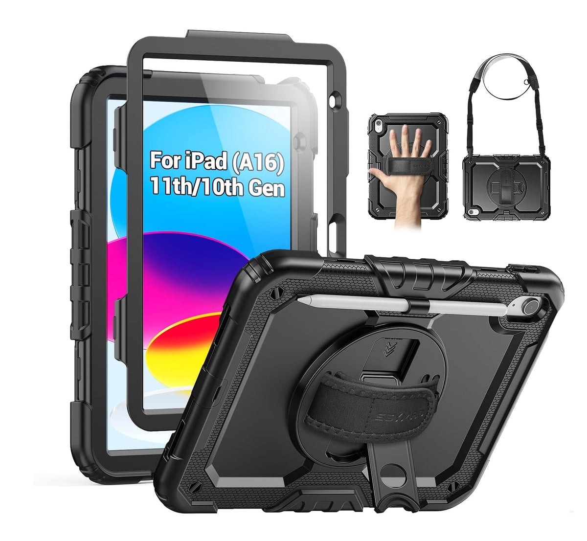 Cover Shockproof Para iPad A16 De 11ª Generación Y iPad De 10ª Generación (11″/10.9″)
