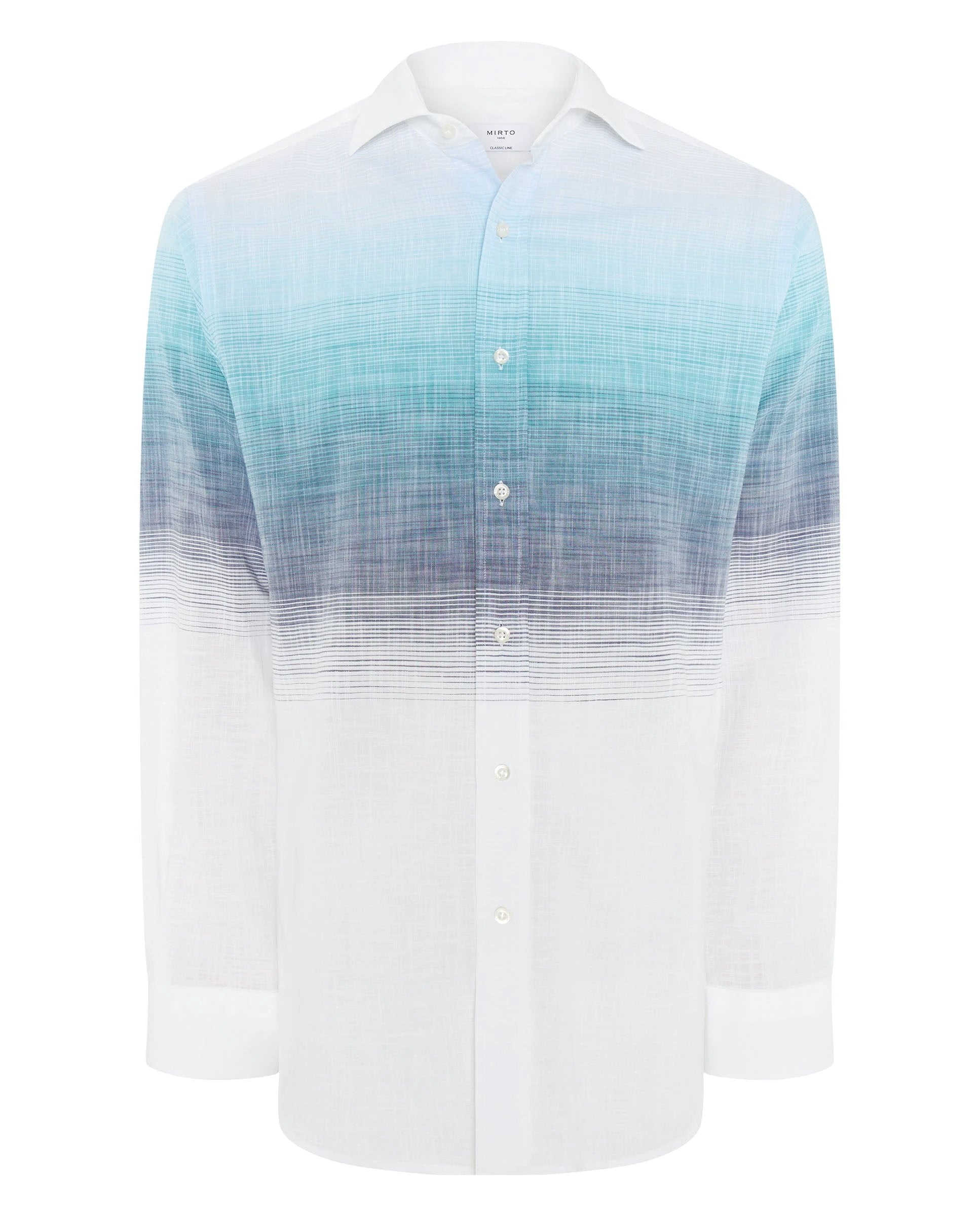 Camisa Mirto Mangas Largas Estampada Para Caballeros by Mirto