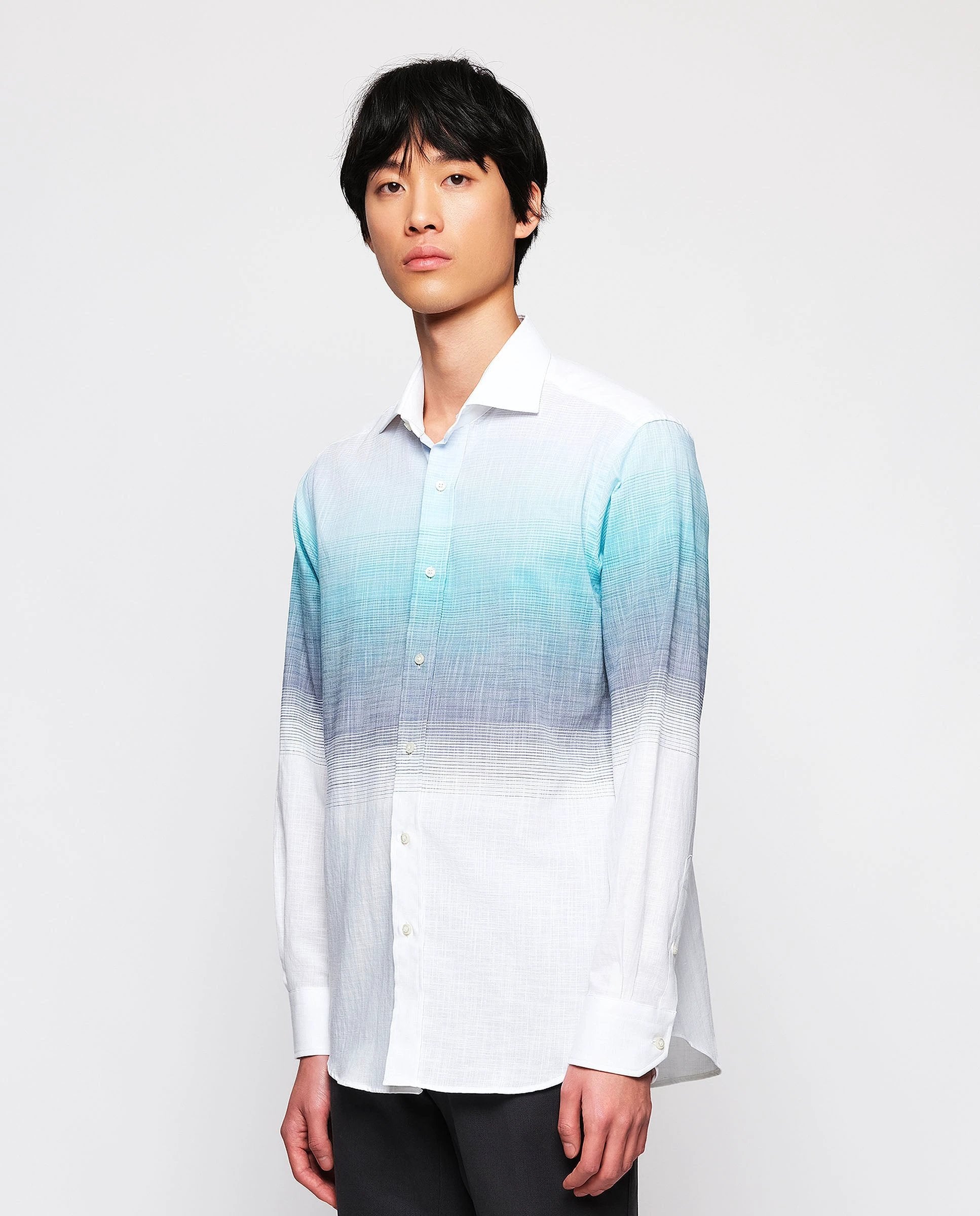 Camisa Mirto Mangas Largas Estampada Para Caballeros by Mirto