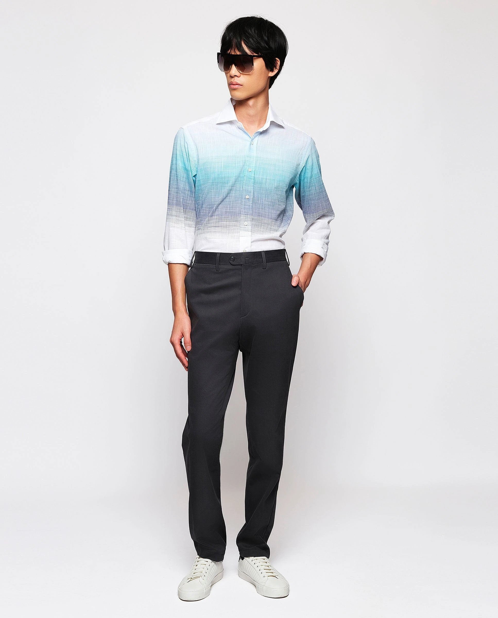 Camisa Mirto Mangas Largas Estampada Para Caballeros by Mirto