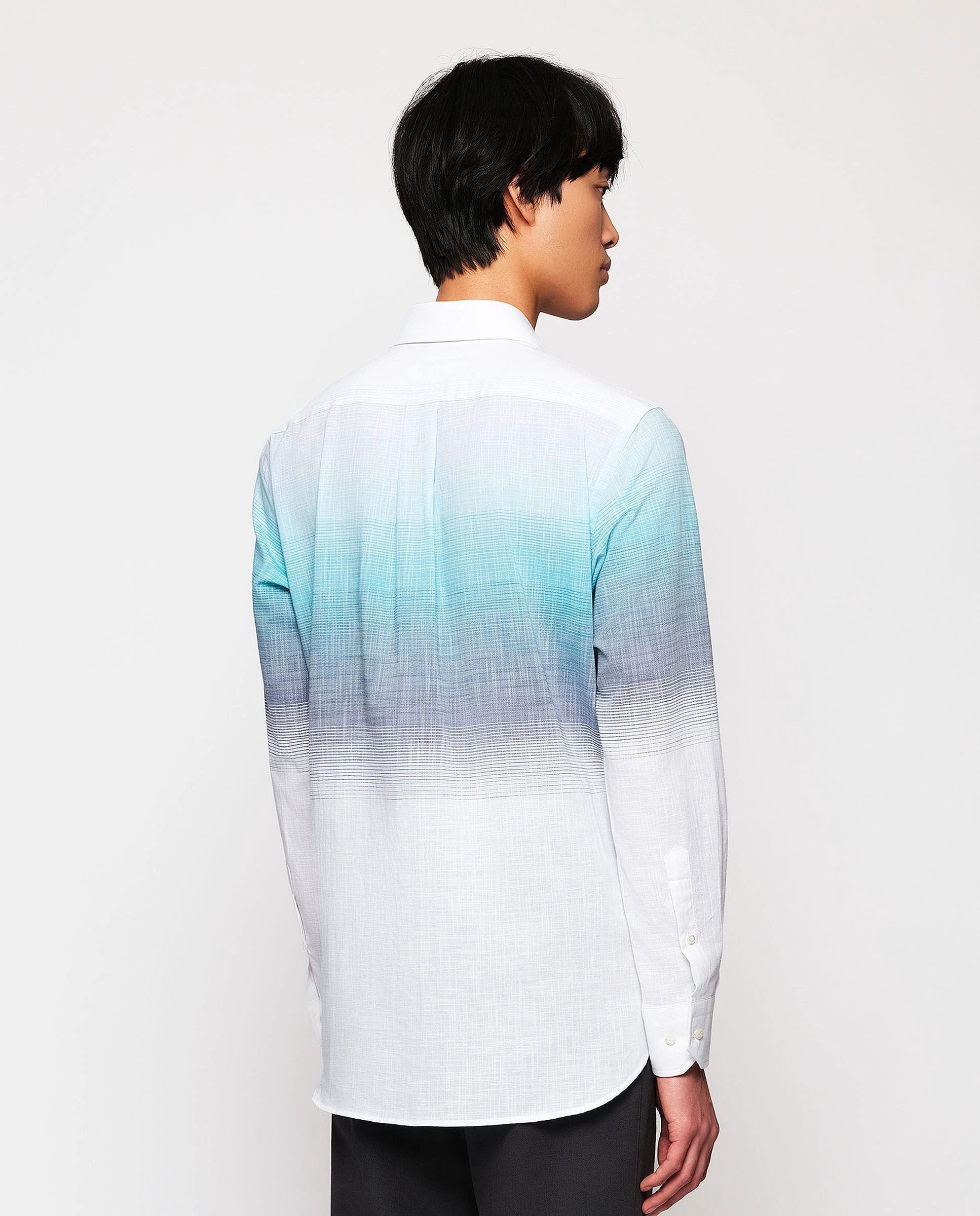 Camisa Mirto Mangas Largas Estampada Para Caballeros by Mirto