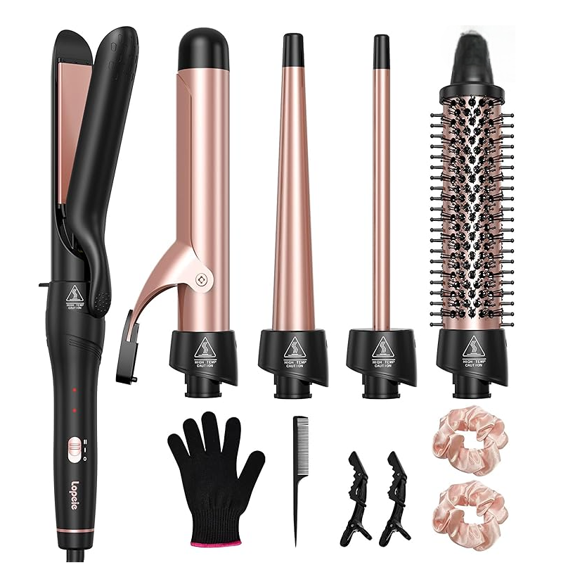 Kit De Rizador Profesional 5 En 1 Con Accesorios Intercambiables