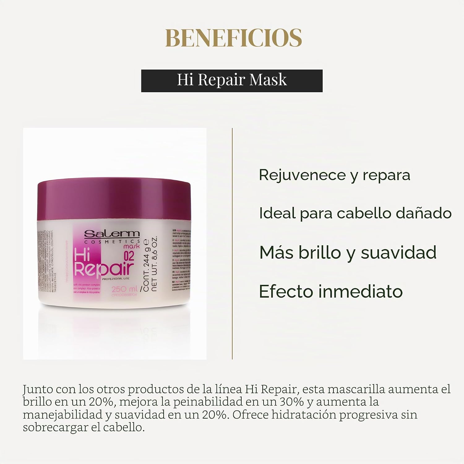 SALERM HI REPAIR 02 MASCARILLA 250ML
