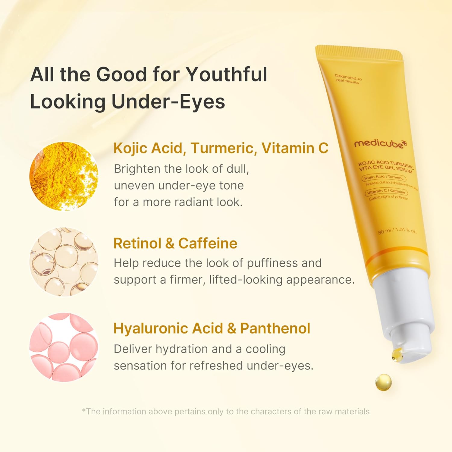 (SB) MEDICUBE KOJIC ACID TURMERIC VITA EYE GEL SERUM 30ML