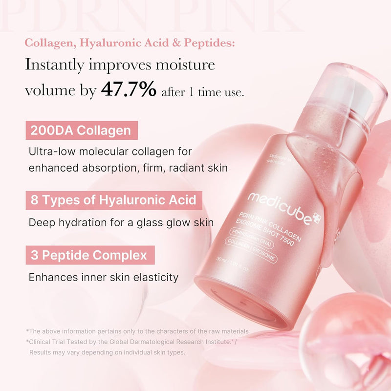 (SB) MEDICUBE PDRN PINK EXOSOME SHOT SERUM 7500 30ML