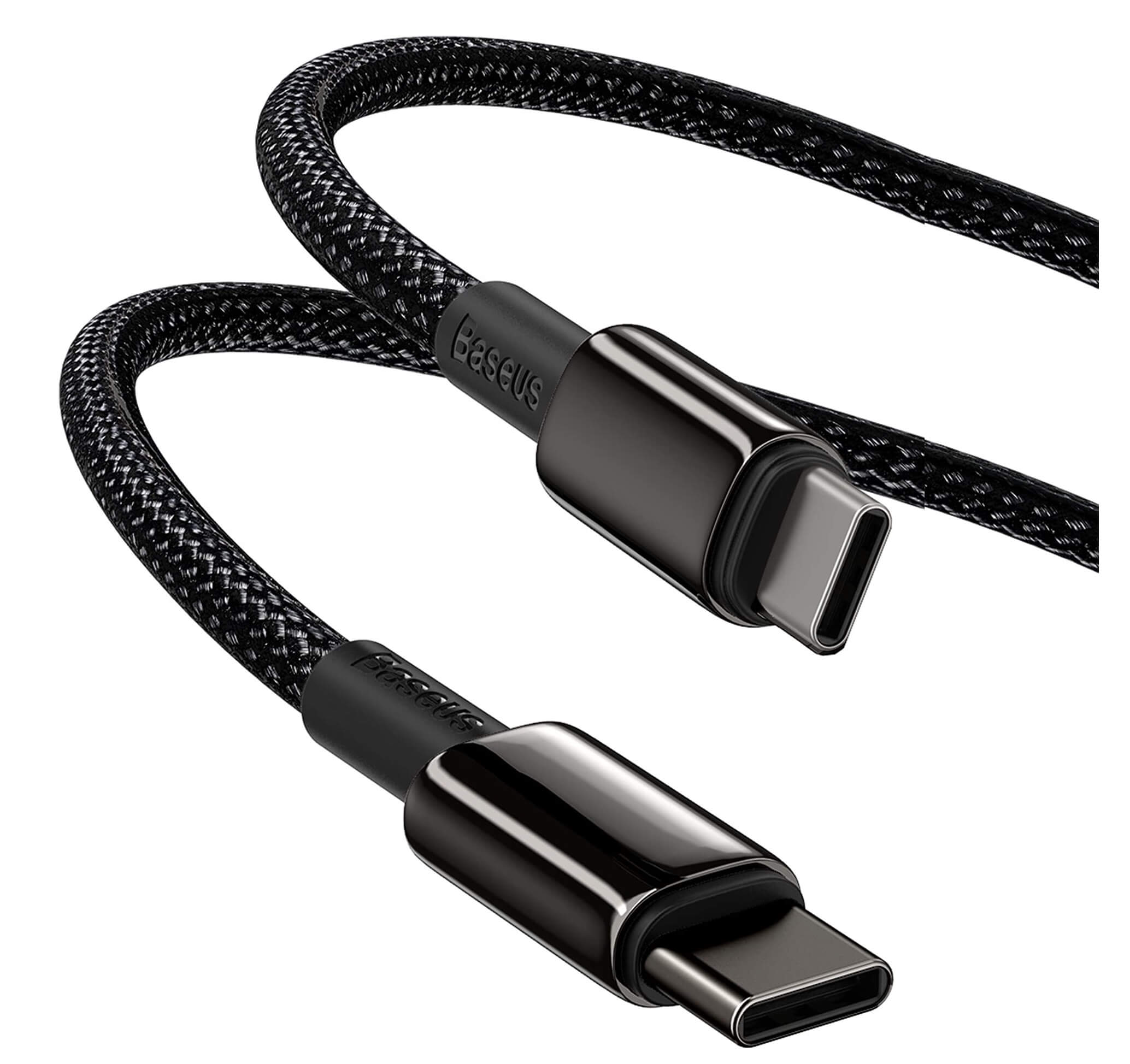 Cable Baseus Tipo-C Nylon 2M Carga Rapida 100W