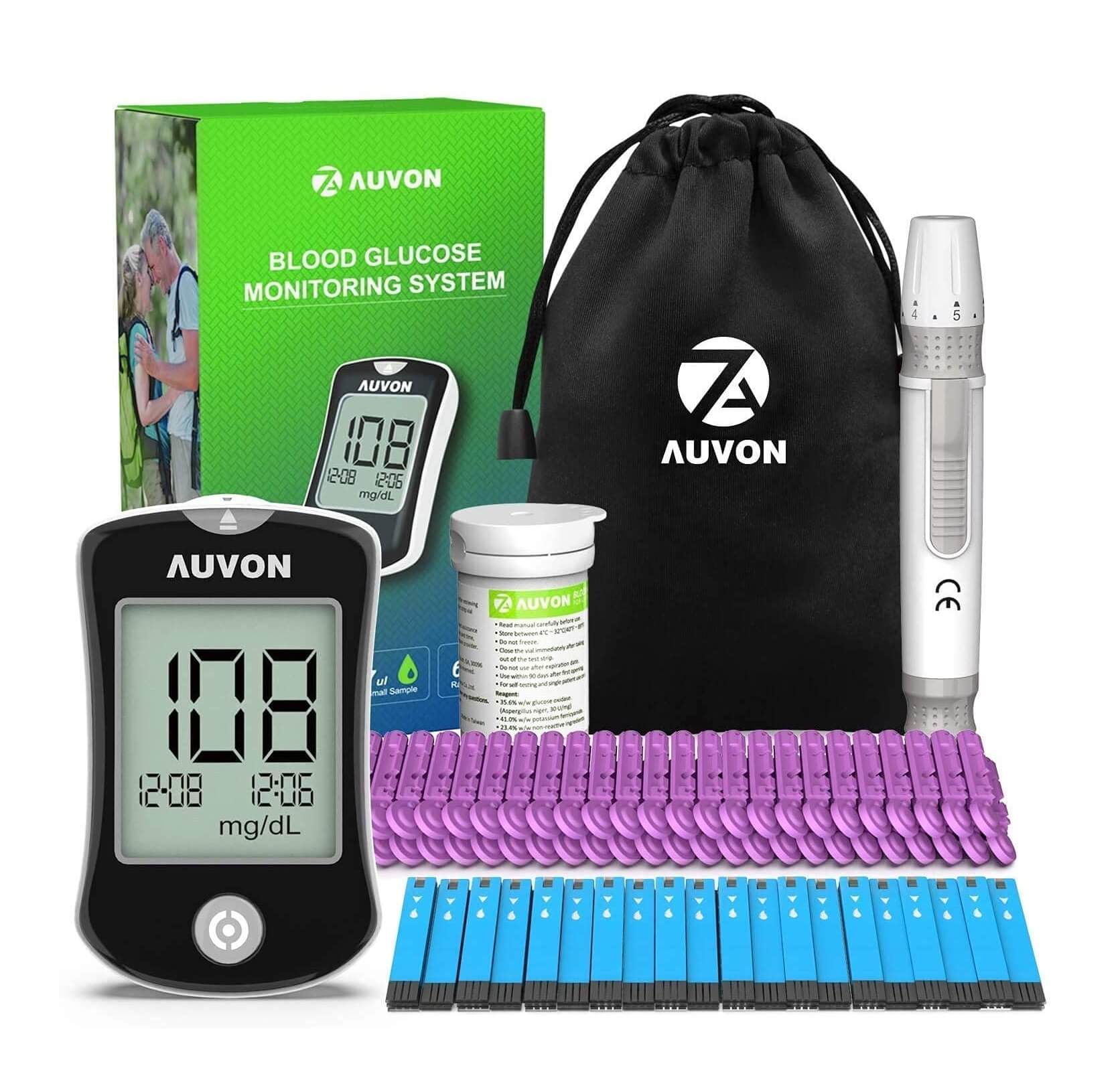 Medidor de Glucosa/Azucar Auvon Alta Precision