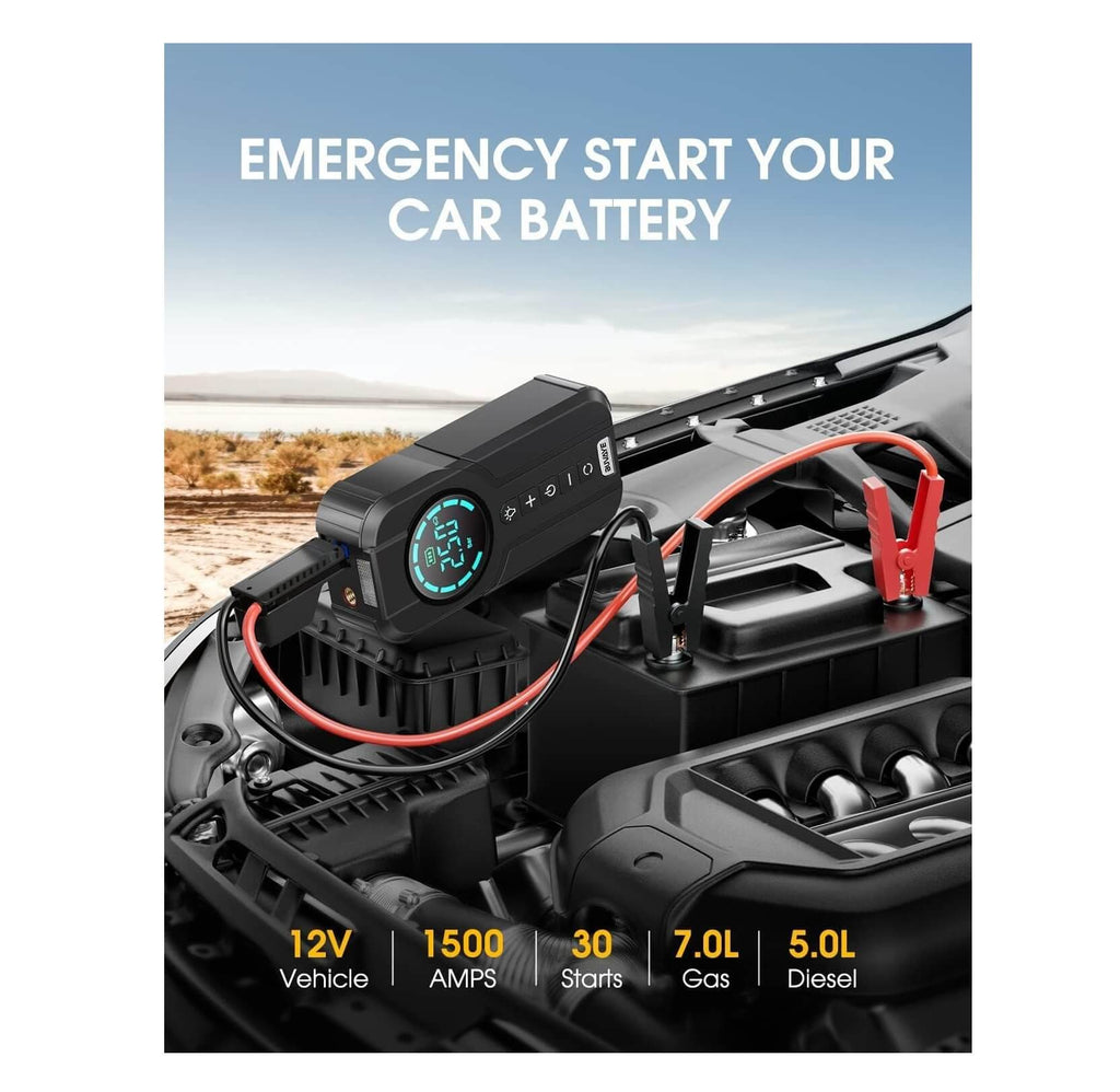 Cargador Jumper Multifuncional Con Inflador De Neumáticos