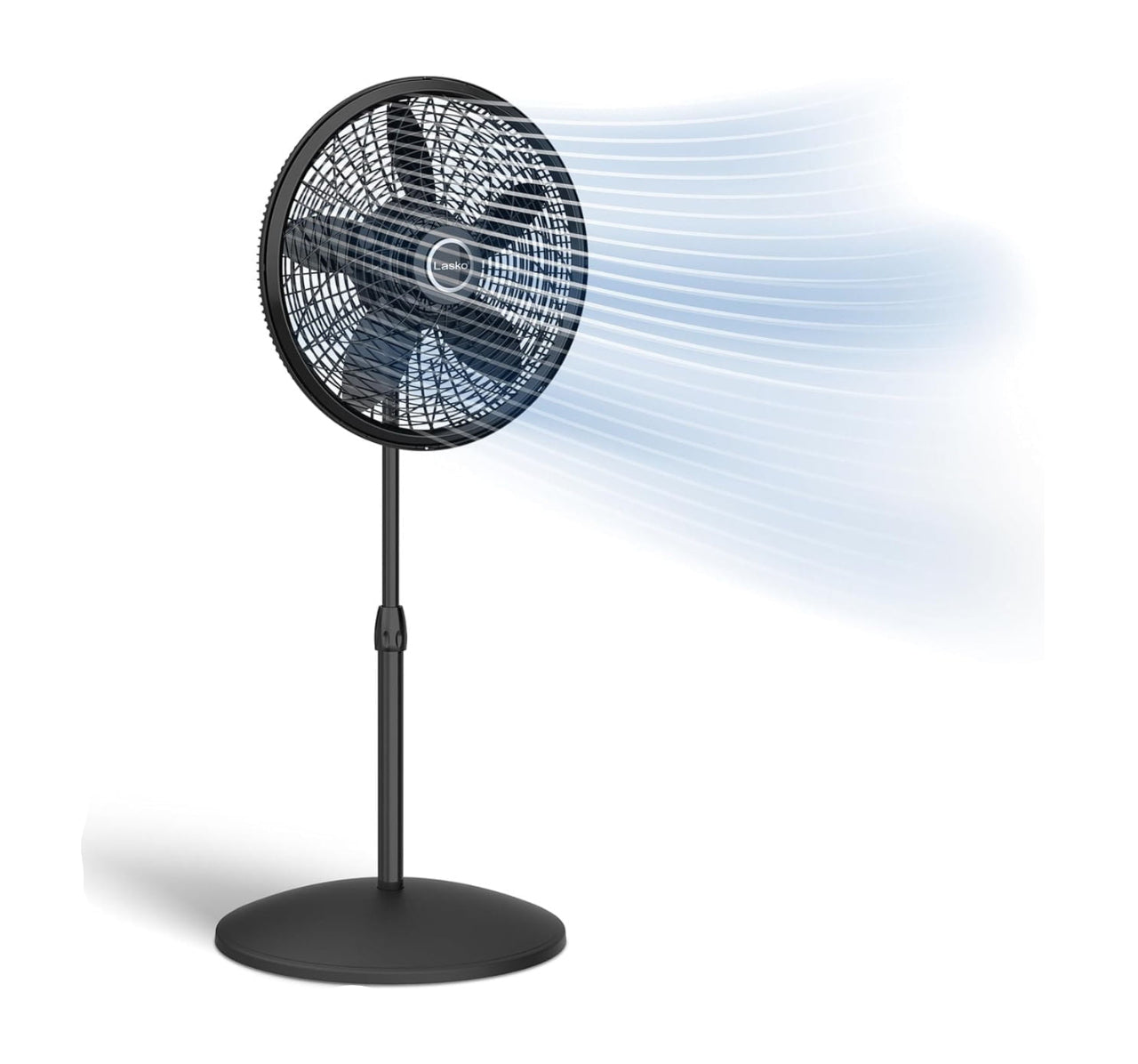 ABANICO DE PEDESTAL 16'' NEGRO LASKO