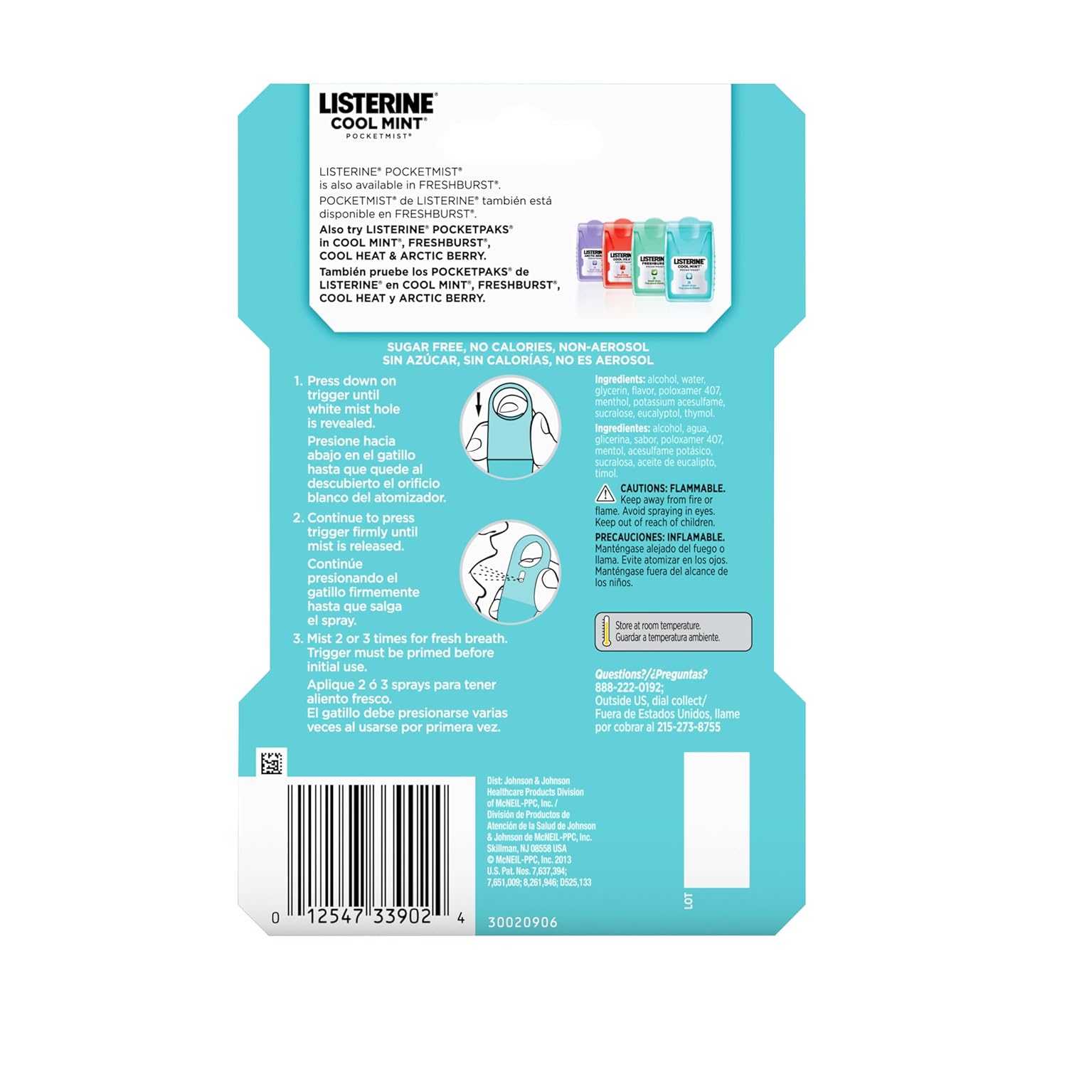 Spray Bucal Listerine Cool Mint 2Pcs