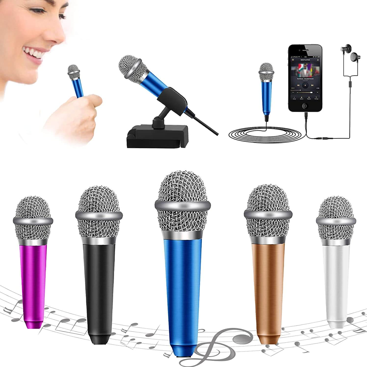 Mini Micrófono C/ Stand