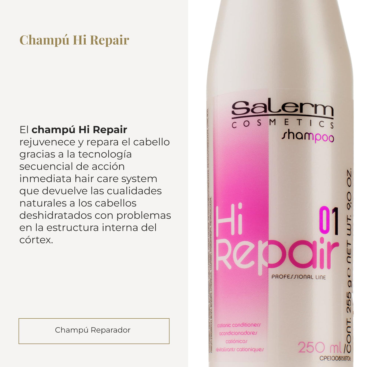 SALERM HAIR REPAIR 01 SHAMPOO 250ML