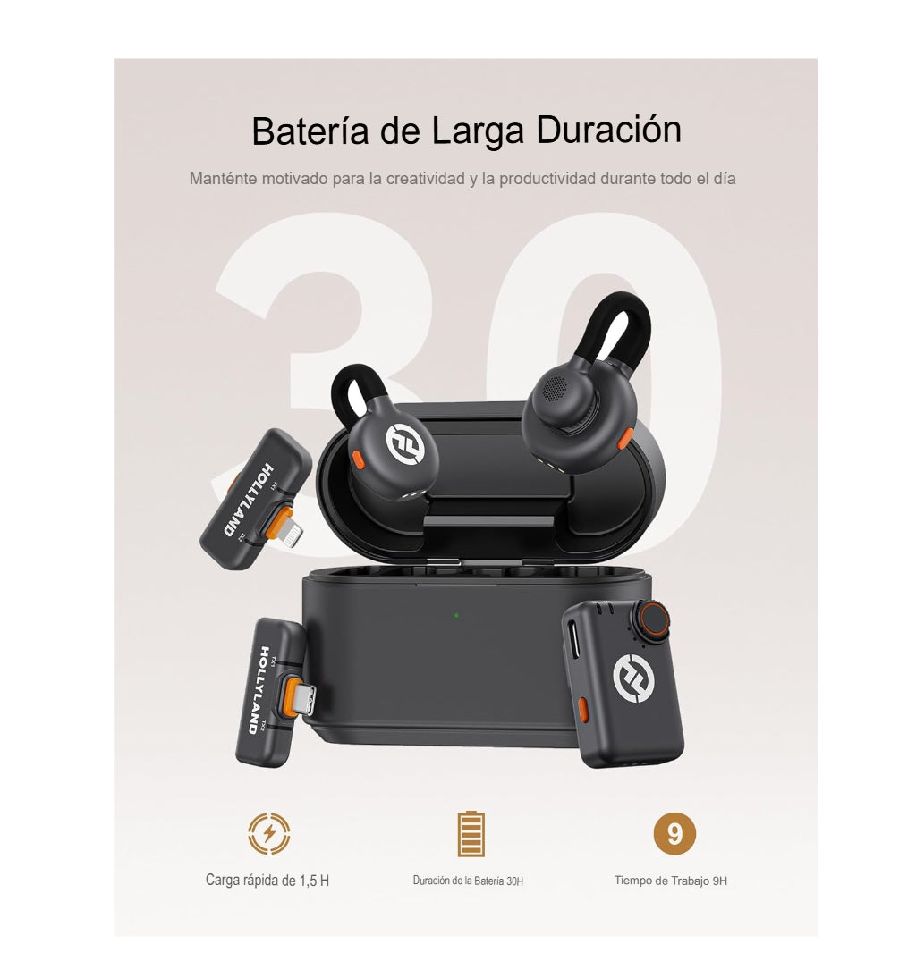 Microfono Profesional Hollyland Lark M2S Cancelación De Ruido