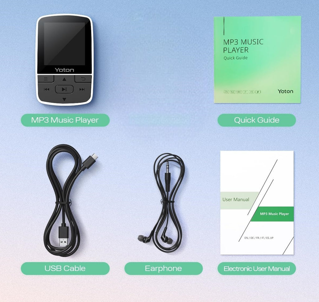 Reproductor MP3 YOTON 64GB Cronometro Y Podometro