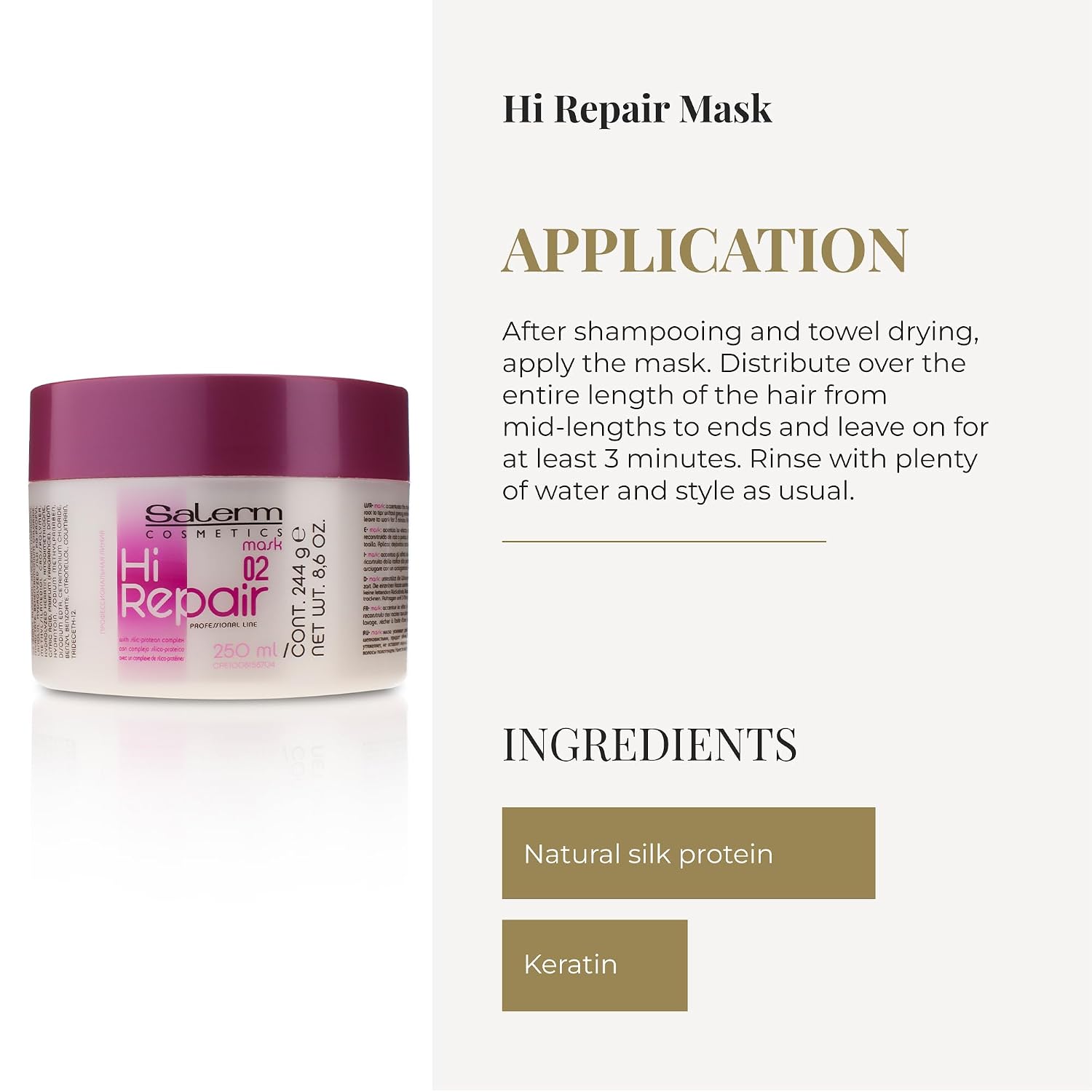 SALERM HI REPAIR 02 MASCARILLA 250ML