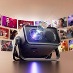 Proyector Portatil 1080p Con Bluetooth 5.4 y Soporte Dual Ajustable