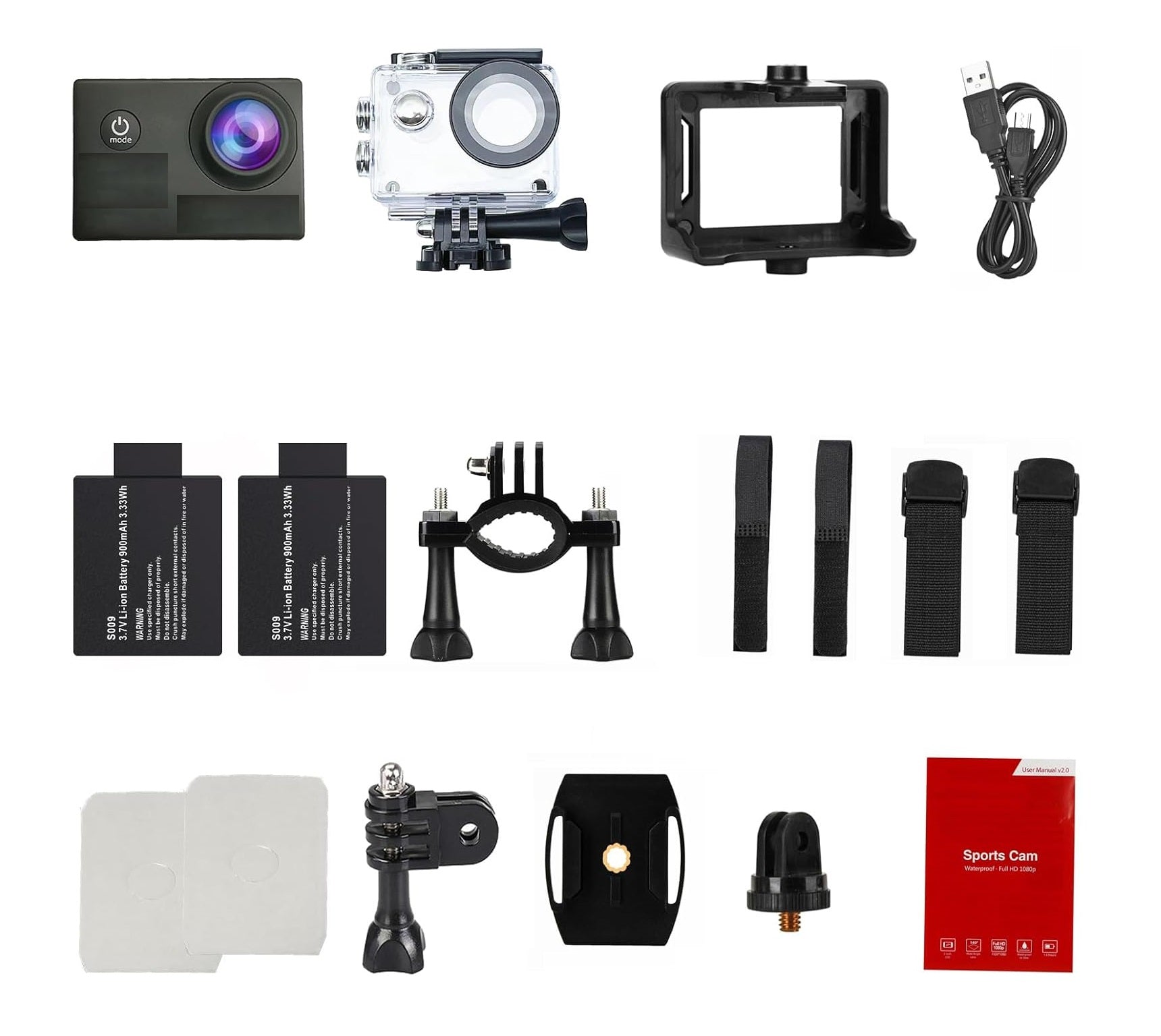 Cámara Sport 12MP HD 1080p WIFI (A Prueba de Agua)