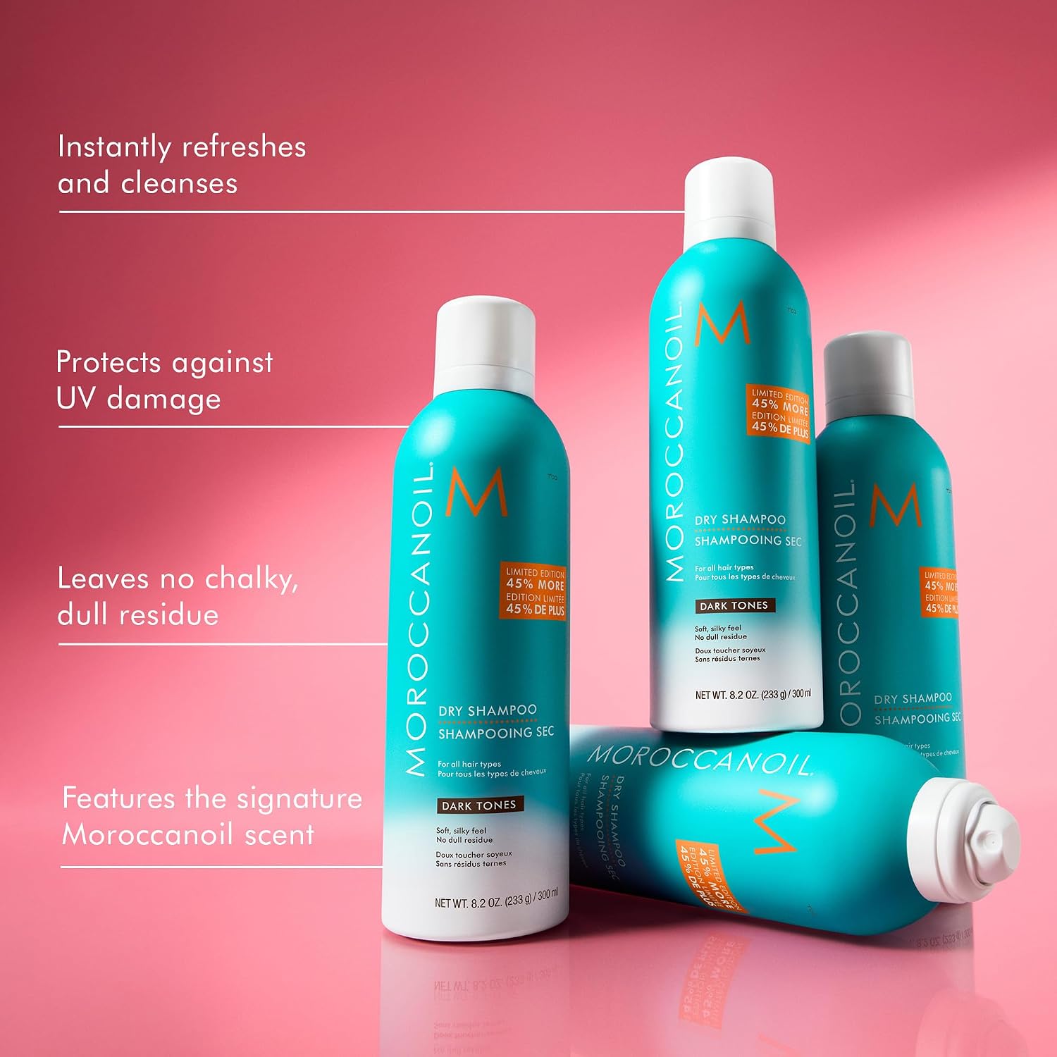MOROCCAN OIL DRY SHAMPOO DARK TONES 300 ML