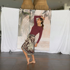 Pareo Sarong 003 – Tropical Burgundy