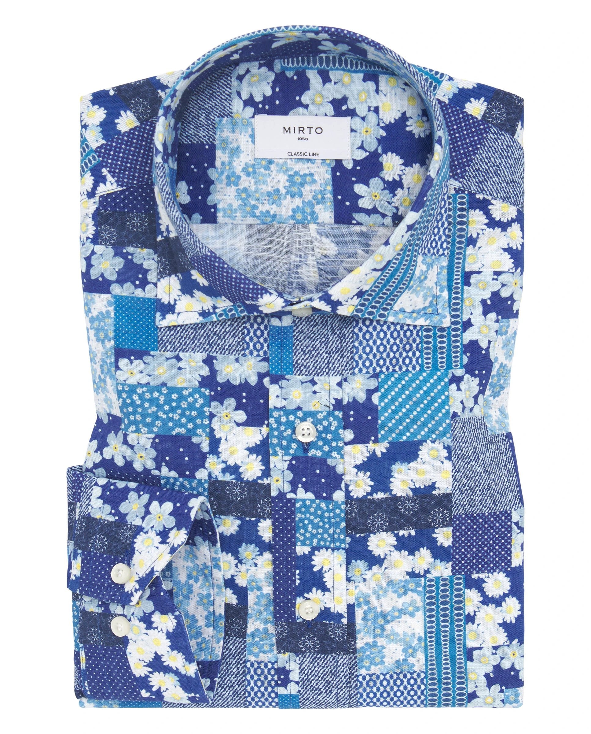 Camisa Mirto Mangas Largas Estampada Para Caballeros by Mirto