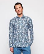 Camisa Mirto Mangas Largas Estampada Para Caballeros by Mirto