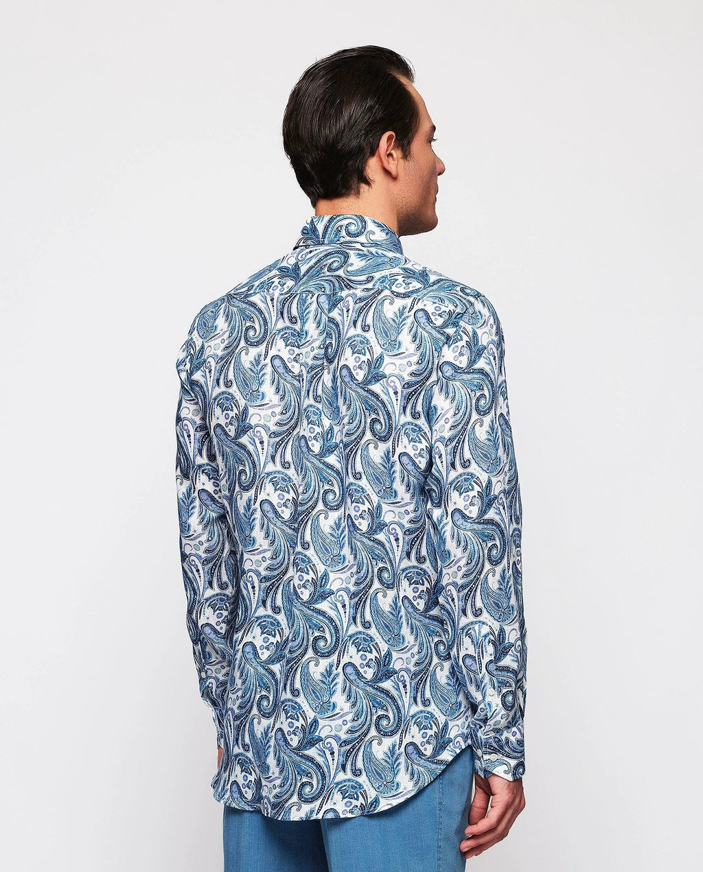 Camisa Mirto Mangas Largas Estampada Para Caballeros by Mirto